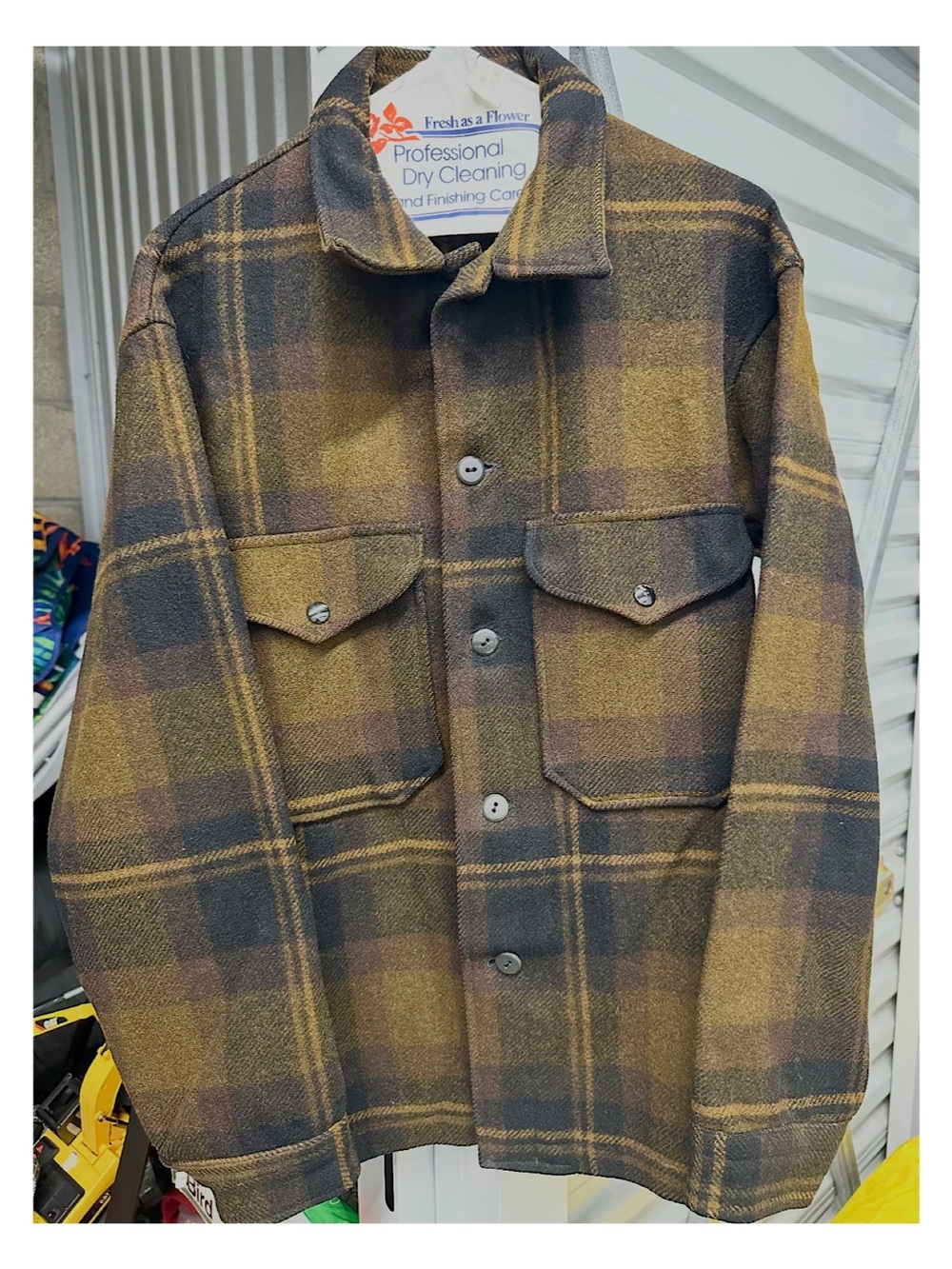 Vintage Pendleton Plaid Field Jacket/Shirt (Size Medium)